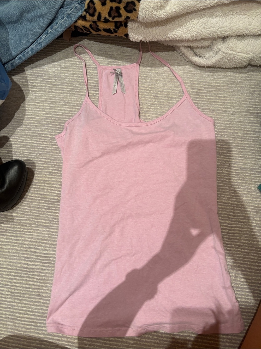 Pink Racerback Tank Top — Women’s Lightweight Camisole